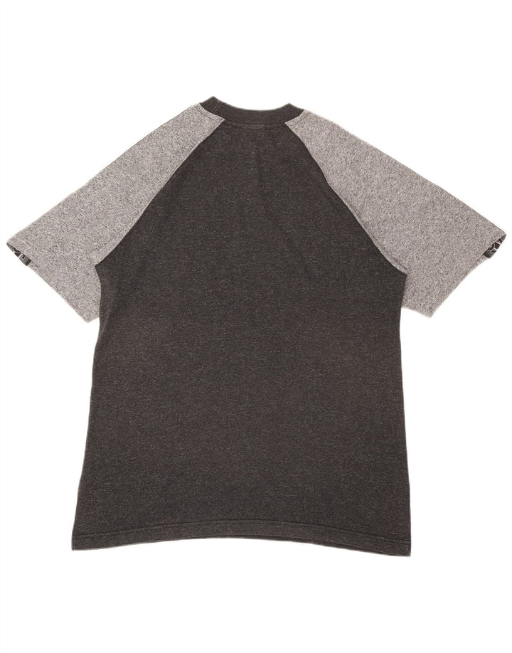 Asics Camiseta gráfica para hombre Top grande de algodón moteado gris