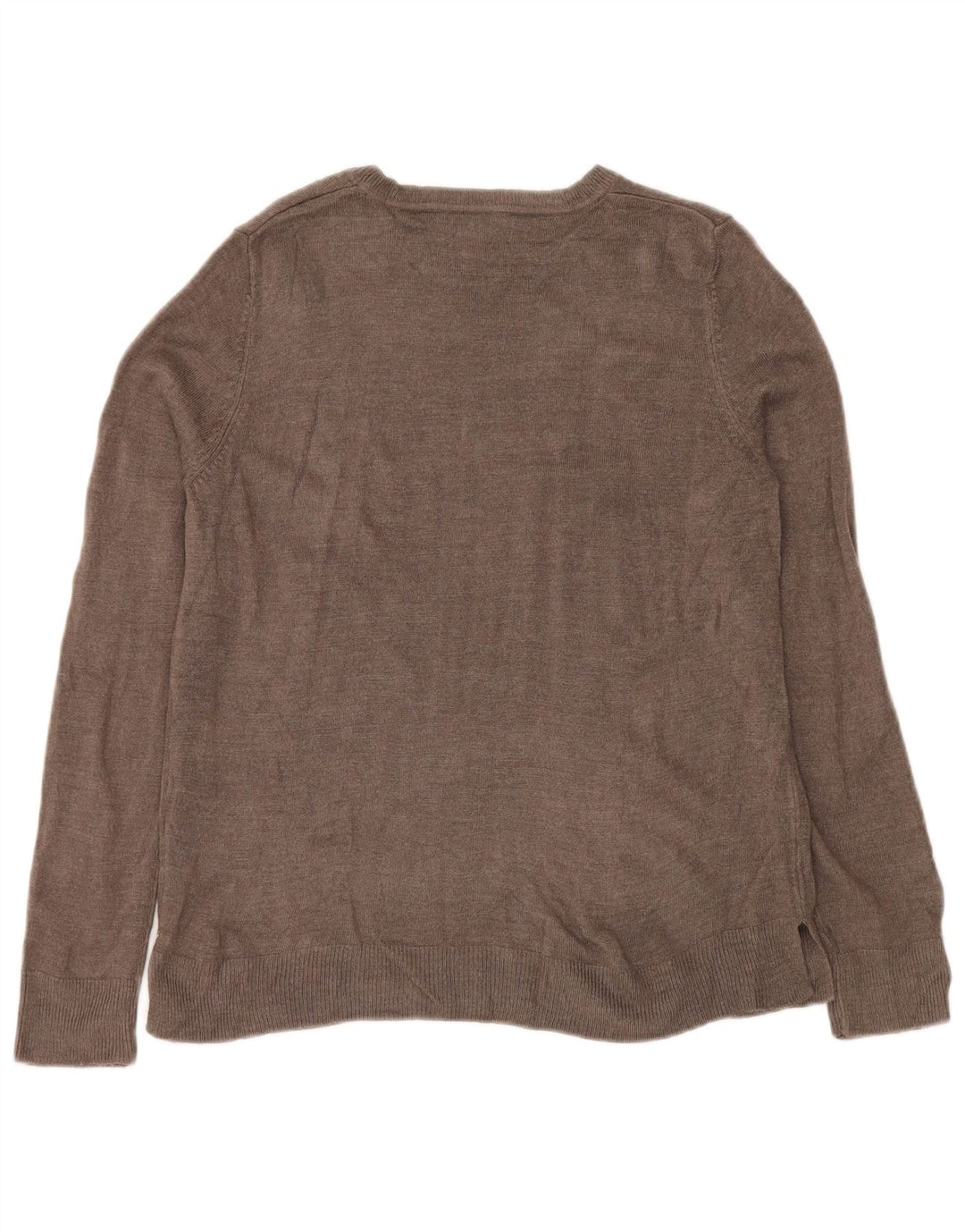 Marks & Spencer Jersey con Cuello Barco para Mujer UK 40 Acrílico Gris Medio
