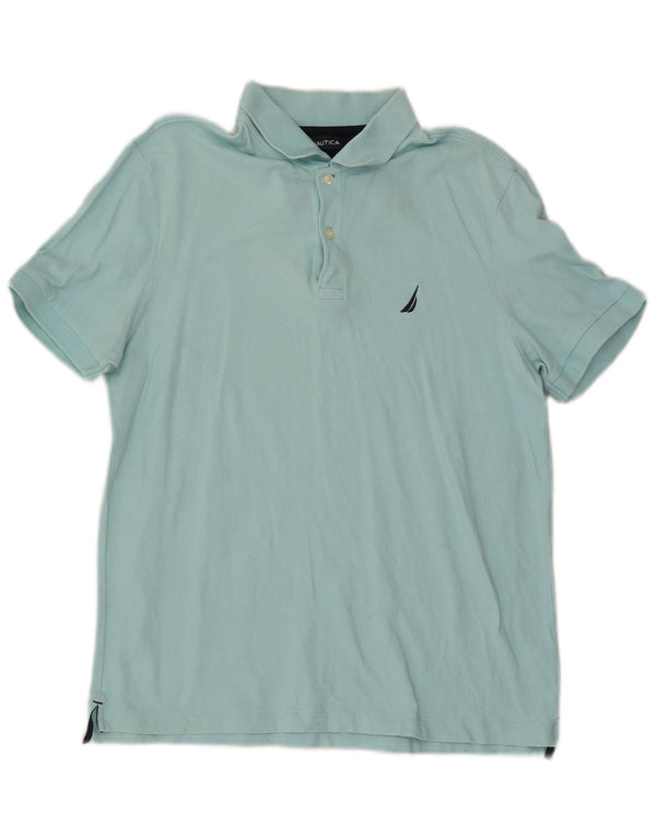 Nautica Polo Hombre Grande Turquesa Algodón