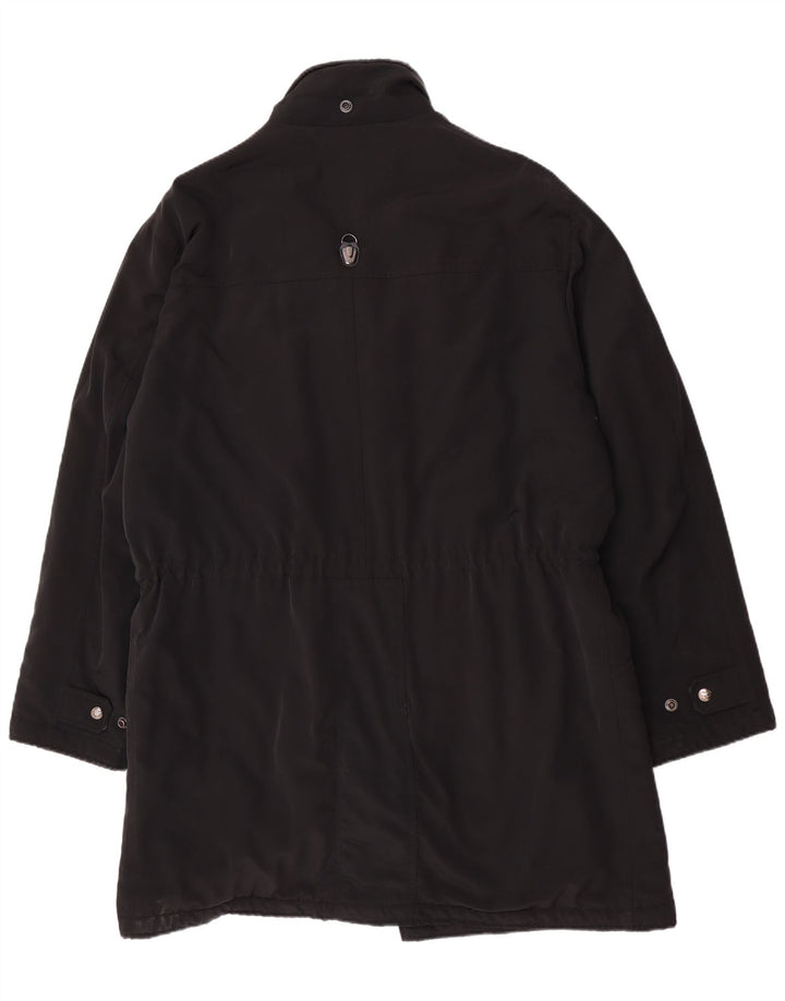 Piero Guidi Abrigo para hombre ES 42 XL Poliéster negro