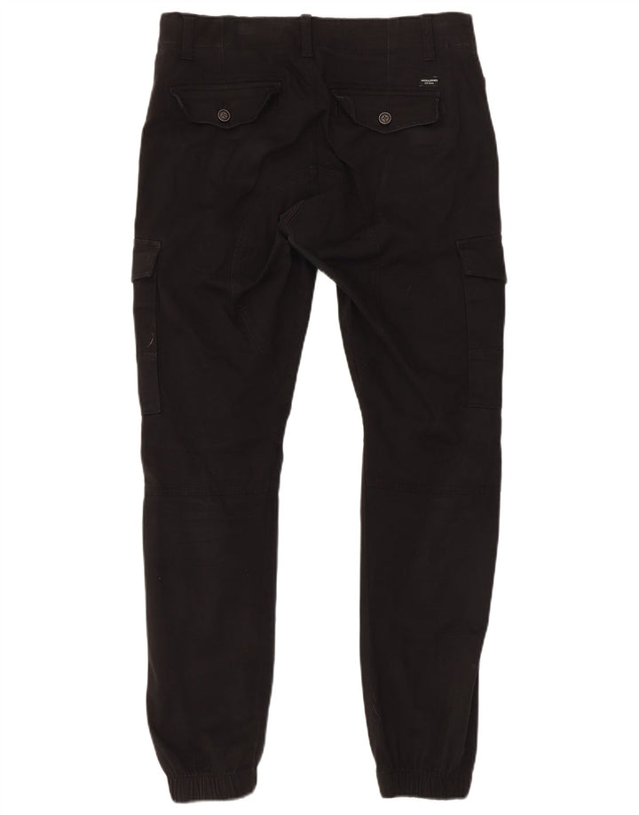 Jack & Jones Hombre Joggers Cargo Pantalones W30 L32 Negro