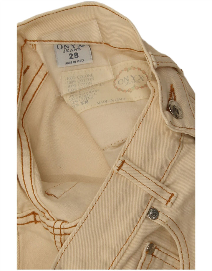 Vaqueros Slim Mujer Onyx W29 L29 Algodón Beige