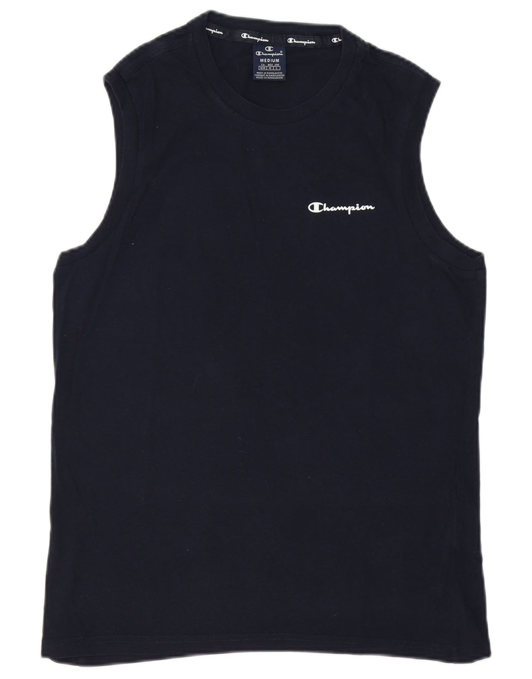 Champion Camiseta Sin Mangas Para Hombre Medium Azul Marino