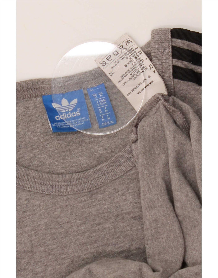 Camiseta Adidas Hombre Top Algodón Gris Medio