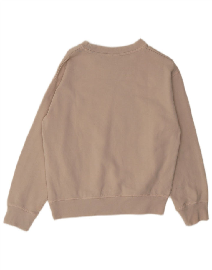 Levi's Sudadera extragrande para mujer, talla 10, algodón beige pequeño