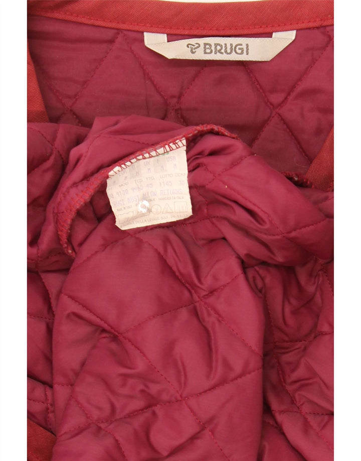 Brugi Chaleco acolchado para hombre UK 38 Mediano Rojo Poliamida