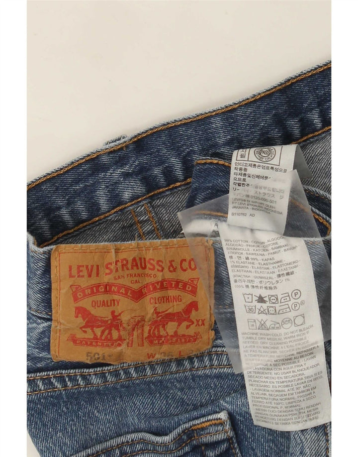 Levi's Hombre 501 Vaqueros Rectos W36 L30 Algodón Azul