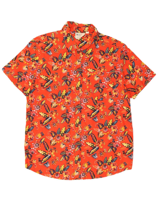 Camisa de manga corta para hombre de Mountain Warehouse Algodón floral rojo grande