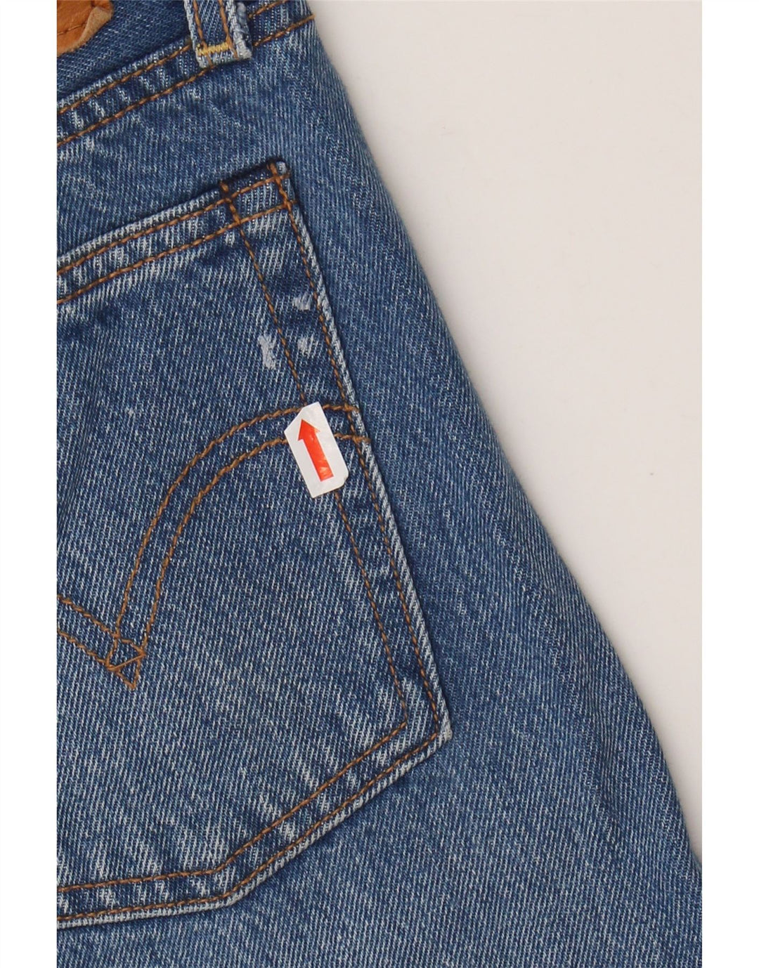 LEVI'S Vaqueros recortados rectos Wedgie para mujer W28 L25 Algodón azul