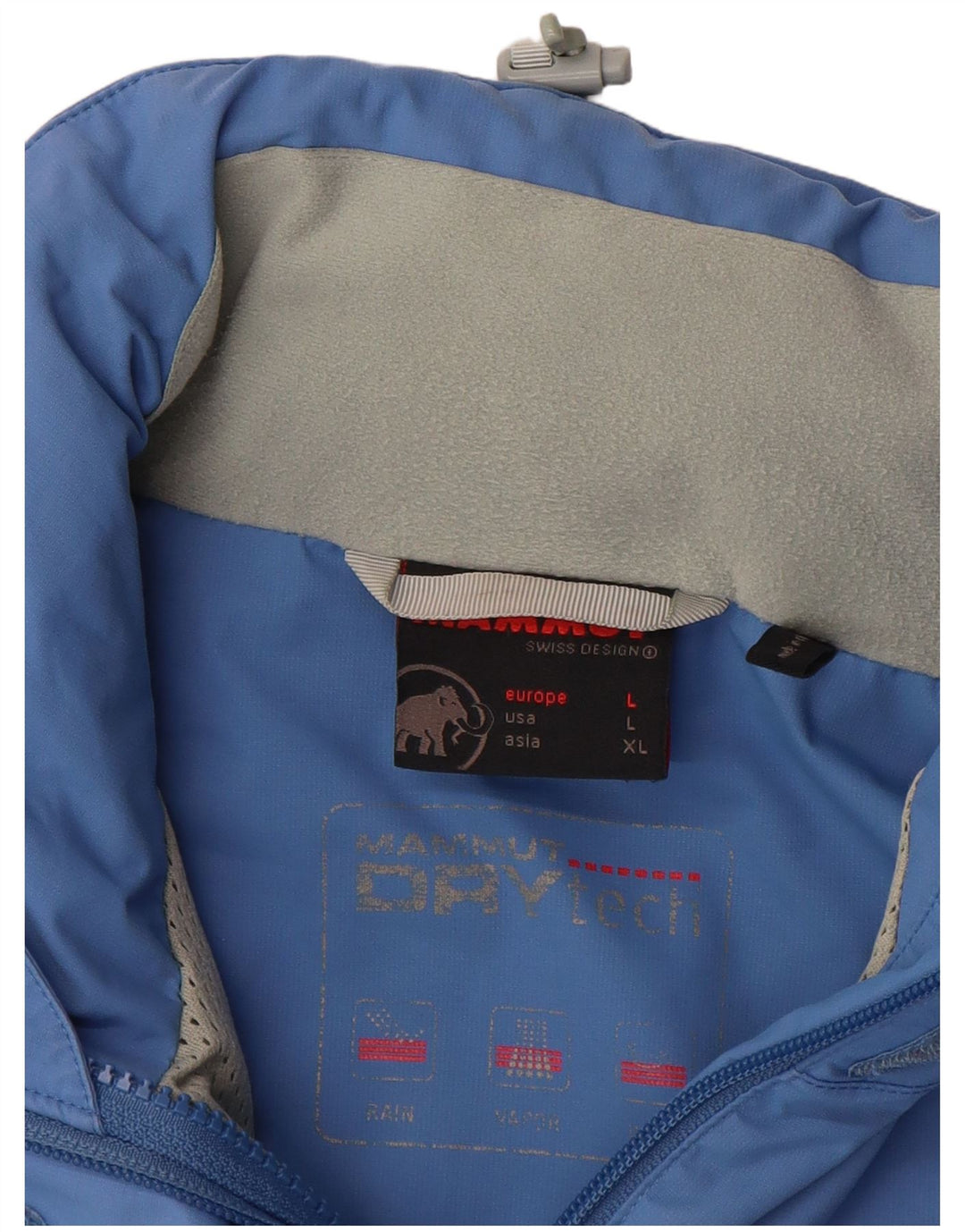 Mammut Chaqueta impermeable con capucha para mujer UK 46 Large Blue