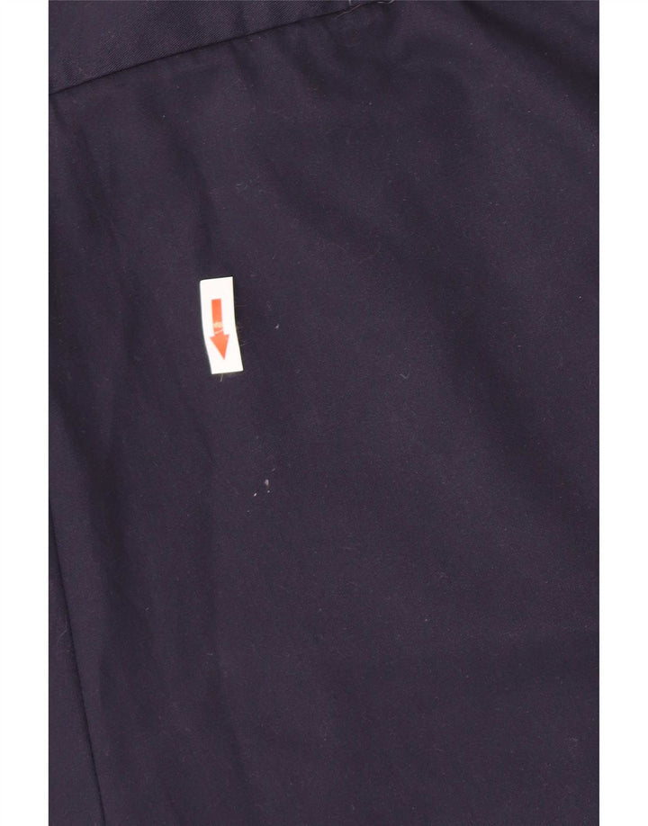 Cerruti 1881 Pantalones cortos chinos con clavijas para hombre IT 48 Medium W30 Poliéster azul marino