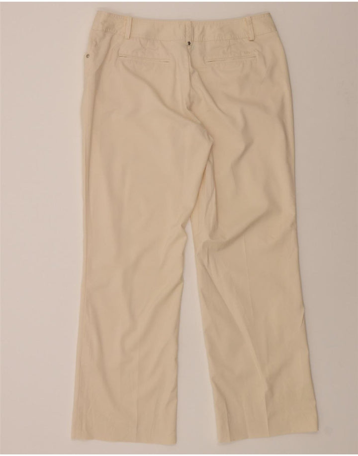 IZOD Womens Bootcut Casual Trousers UK 14 Large W32 L30 Beige Polyester Vintage Izod and Second-Hand Izod from Messina Hembry 