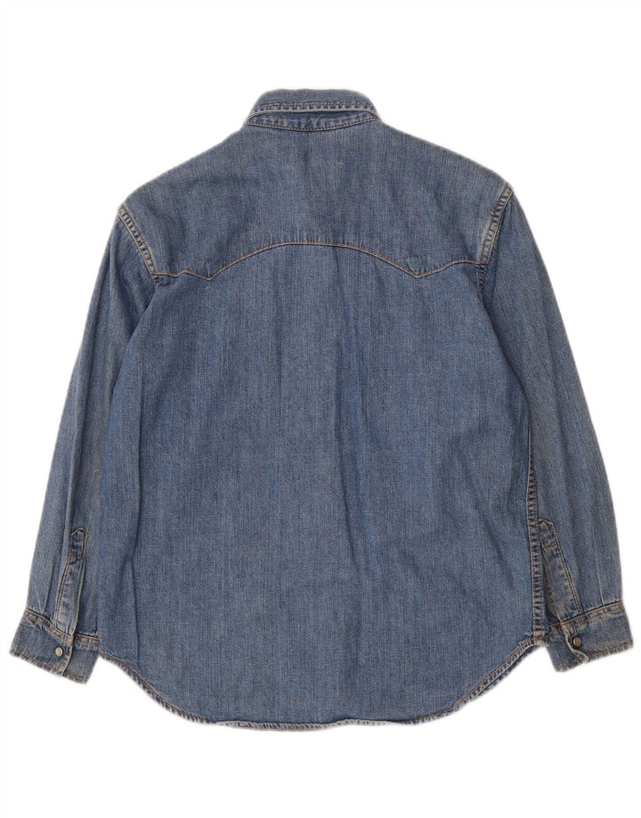 Lee Camisa Vaquera para Niños 9-10 Años Small Azul Algodón