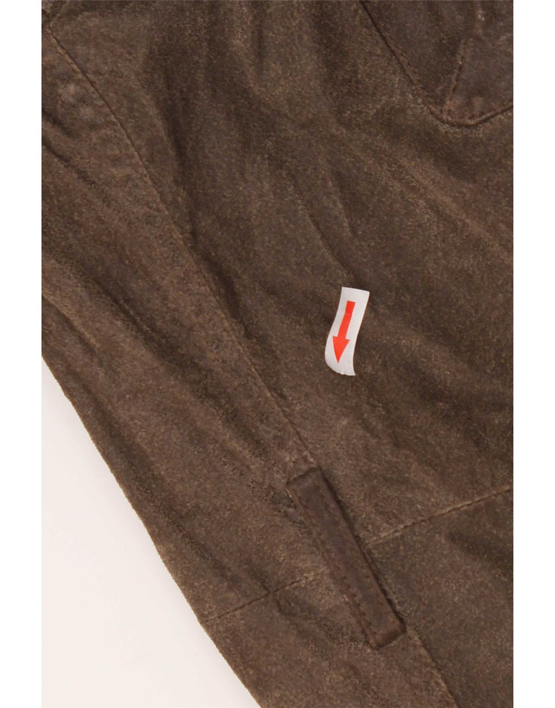 Vintage hombres motocicleta cuero chaqueta utilitaria Reino Unido 38 marrón medio