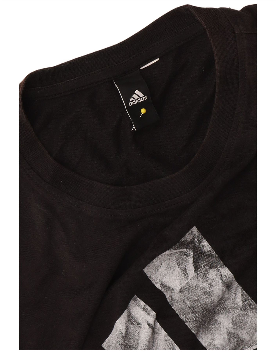Adidas Hombre Camiseta Gráfica Top Medium Black Colorblock