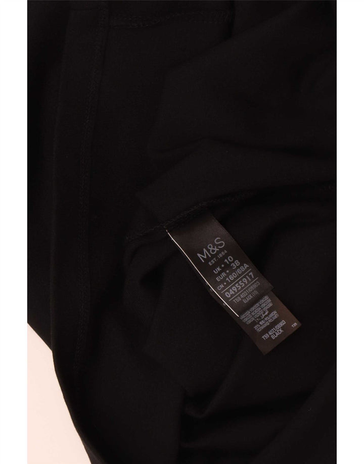Marks & Spencer Falda midi para mujer UK 10 Small W30 Viscosa negra