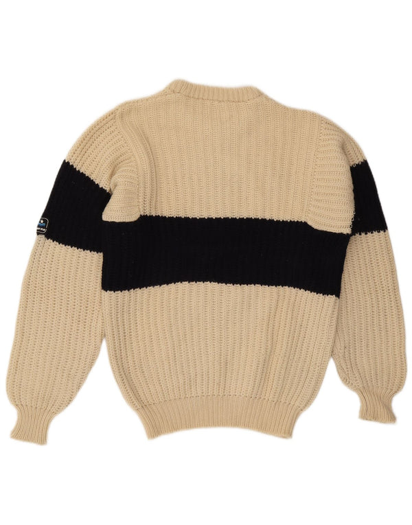 Ocean Star Jersey de cuello redondo para hombre IT 48 Medium Beige Colorblock