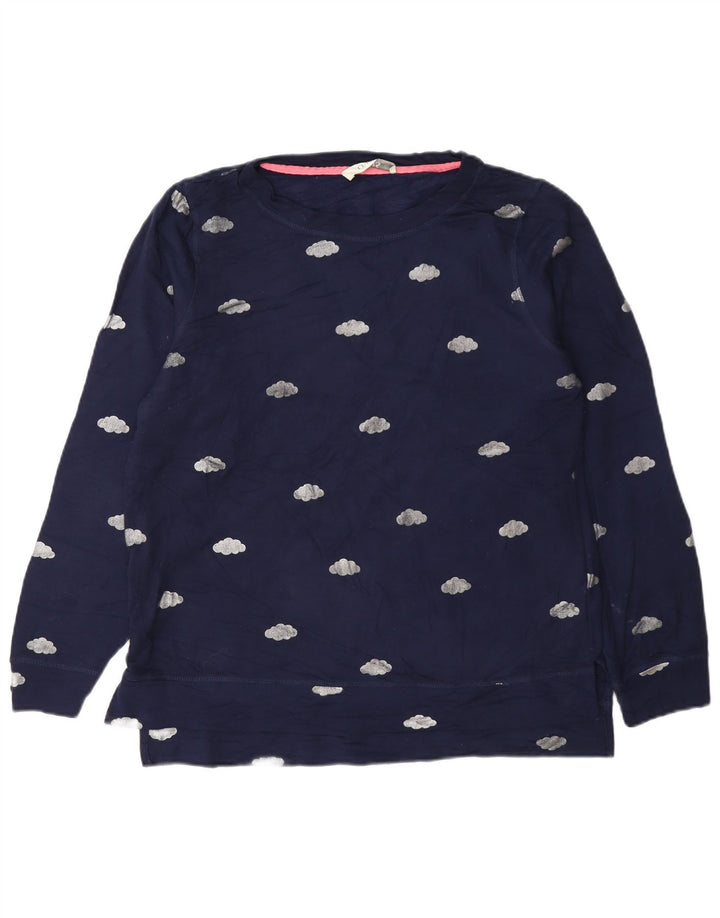 Oasis Sudadera de gran tamaño con gráfico para mujer UK 10 Small Azul marino