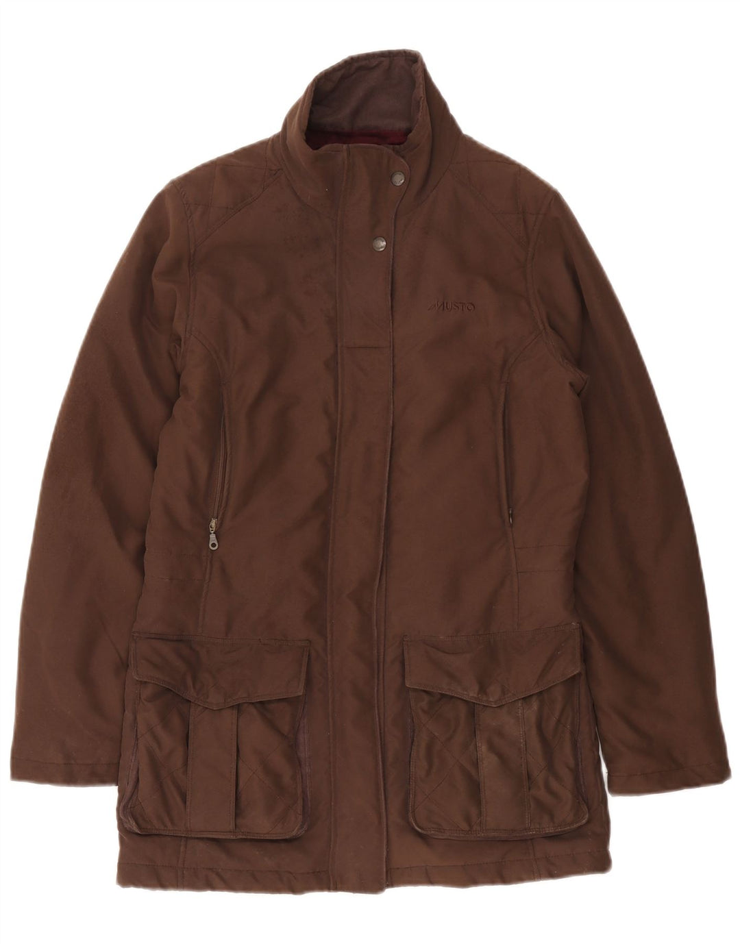Musto Chaqueta utilitaria para mujer UK 12 Poliéster marrón medio