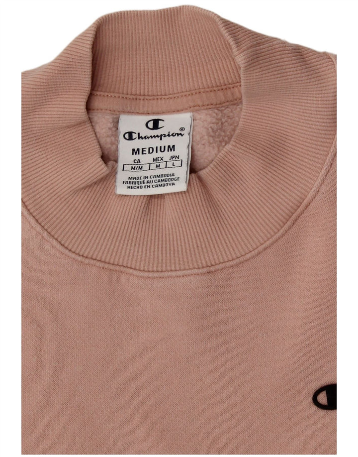 Champion Sudadera Corta De Gran Tamaño para Mujer UK 44 Algodón Rosa Medio