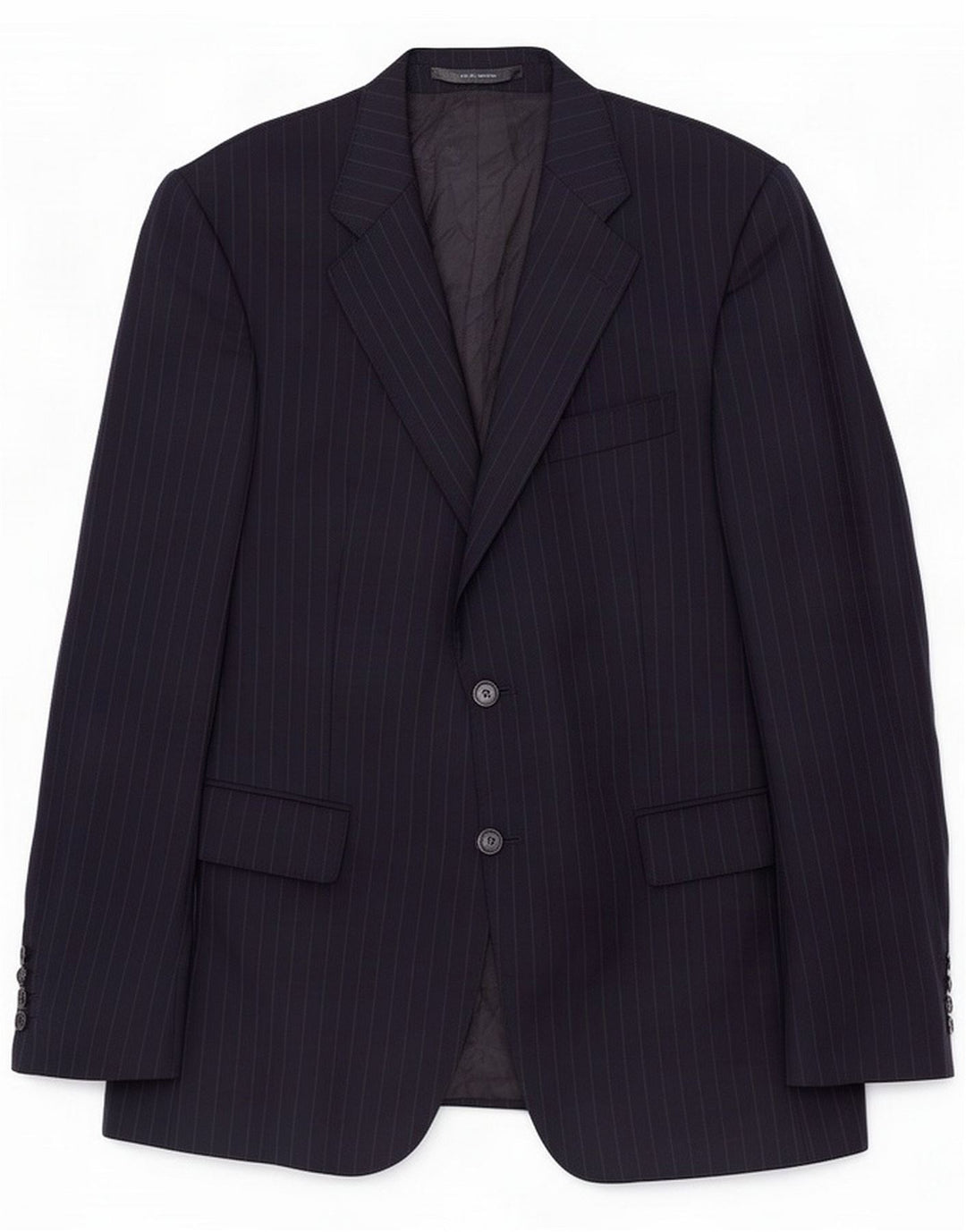 Jaeger Chaqueta tipo blazer de 2 botones para hombre UK 40 Large Azul marino a rayas