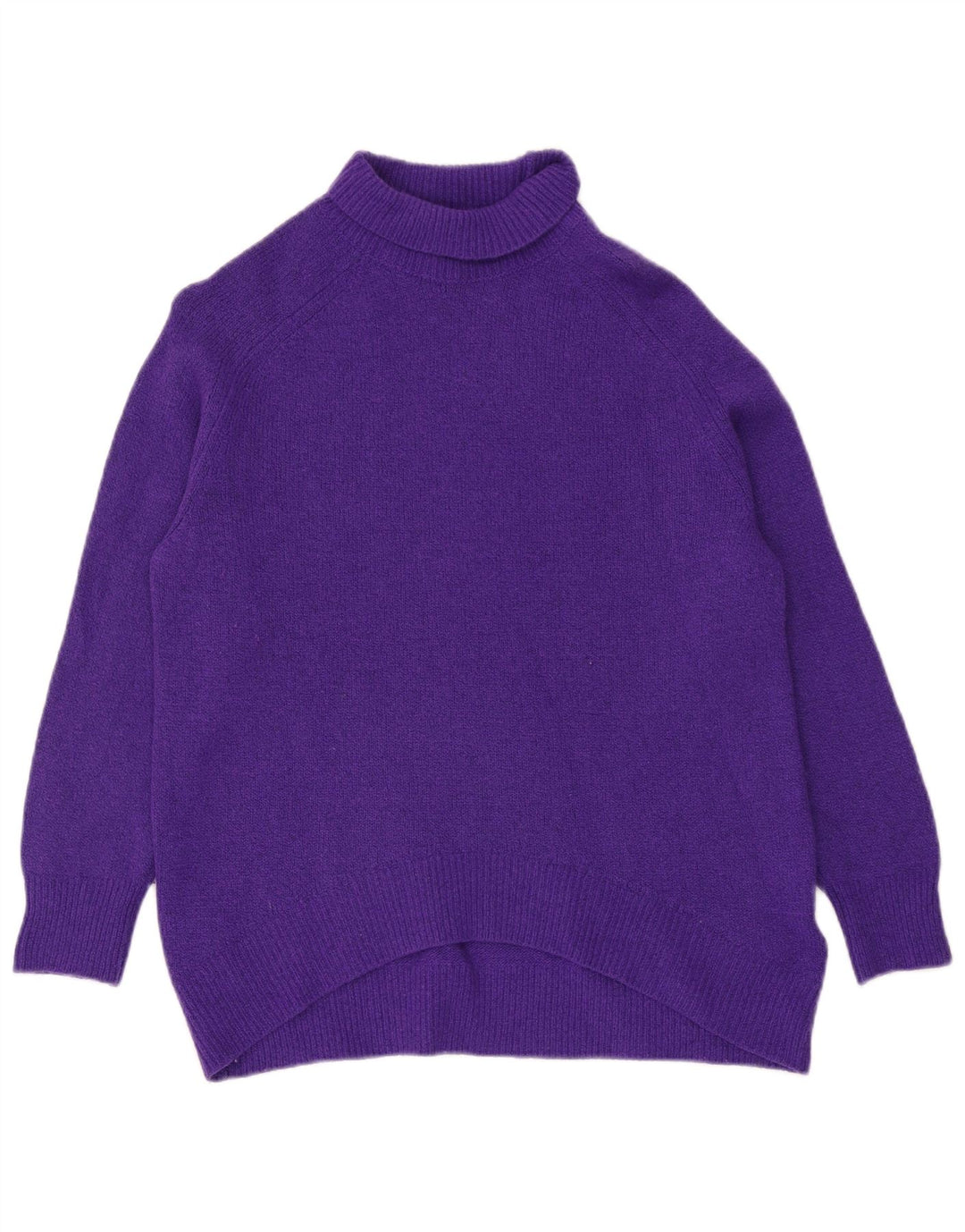 Massimo Dutti Jersey con Cuello Redondo para Mujer UK 44 Lana Púrpura Mediana