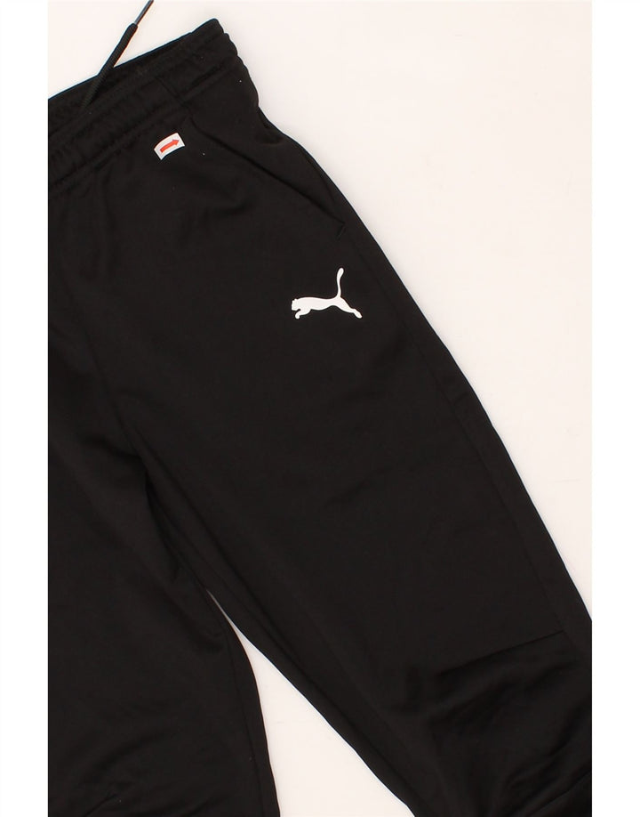 PUMA Boys Tracksuit Trousers 11-12 Years Large Black Polyester Vintage Puma and Second-Hand Puma from Messina Hembry 