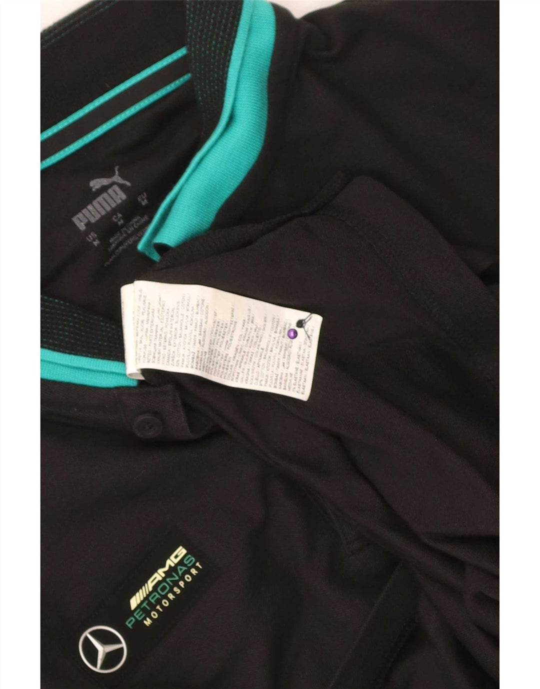 Polo Puma De Algodón Color Block En Negro Medio Para Hombre