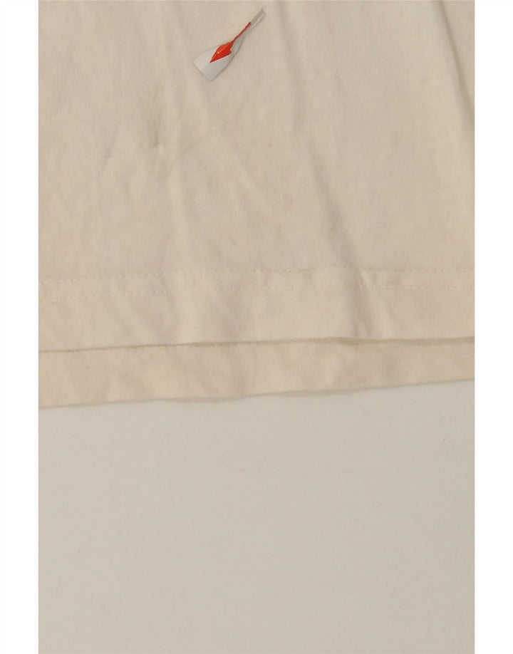 Puma Camiseta gráfica para hombre Top Medium White Cotton