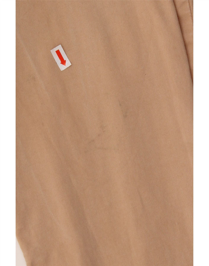 TRUSSARDI Pantalones informales ajustados para mujer IT 46 Large W32 L30 Beige Lyocell