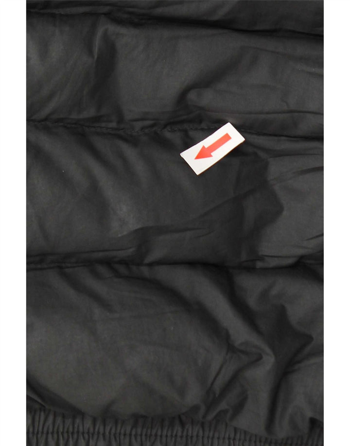 Nike Chaqueta acolchada con capucha para niños 12-13 años Laarge Negro Poliéster