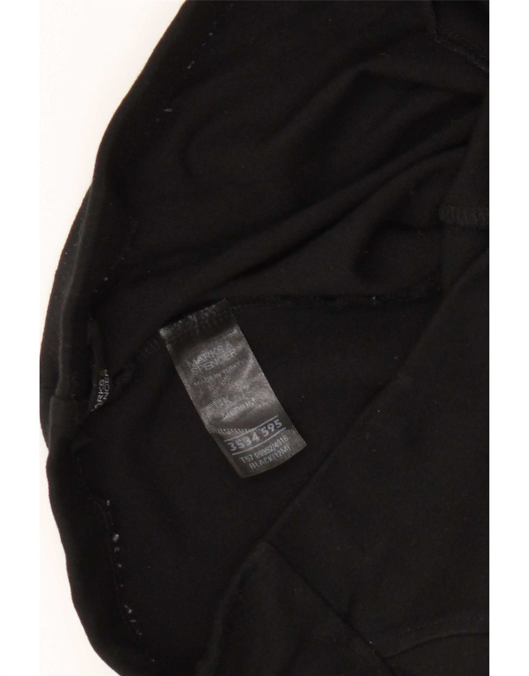 Marks & Spencer Leggings cortos para mujer UK 42 Viscosa negra mediana