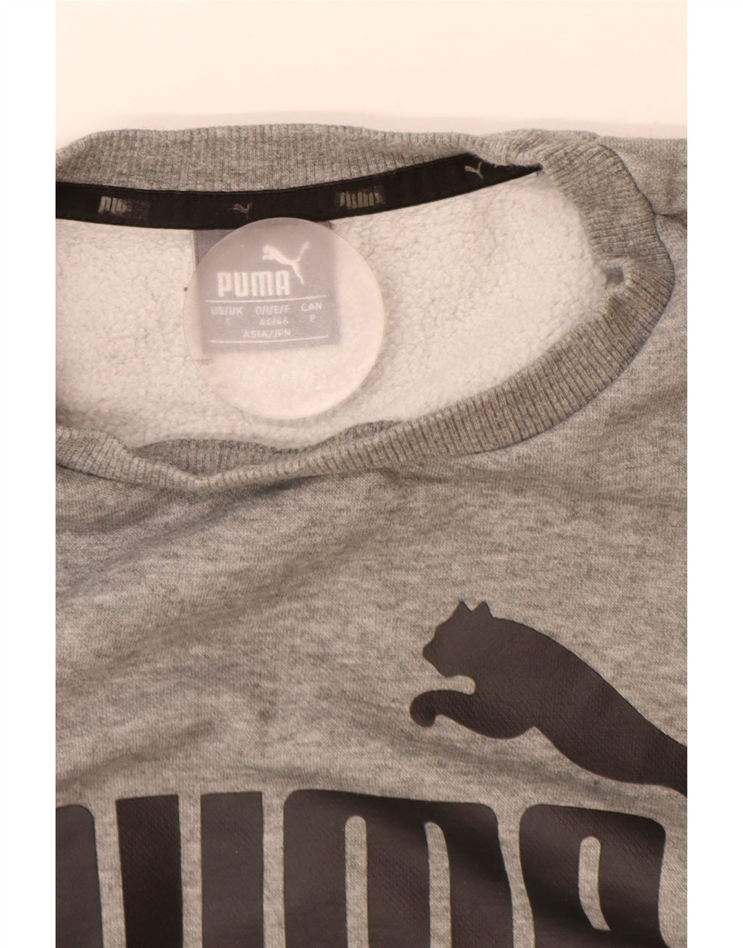 Puma Sudadera Gráfica para Hombre Jersey Pequeño De Algodón Moteado Gris