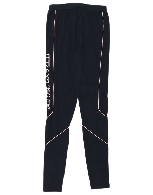 Ellesse Leggings gráficos para mujer UK 8 Small Azul marino Algodón
