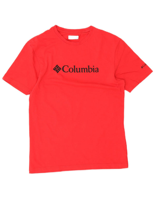 Columbia Camiseta gráfica para hombre Top Small Red Cotton