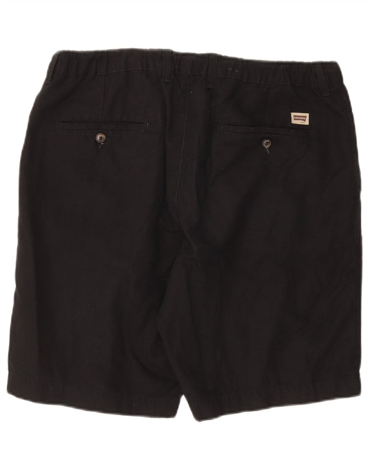 CARRERA Mens VERONA Chino Shorts Grande W36 Algodón Negro