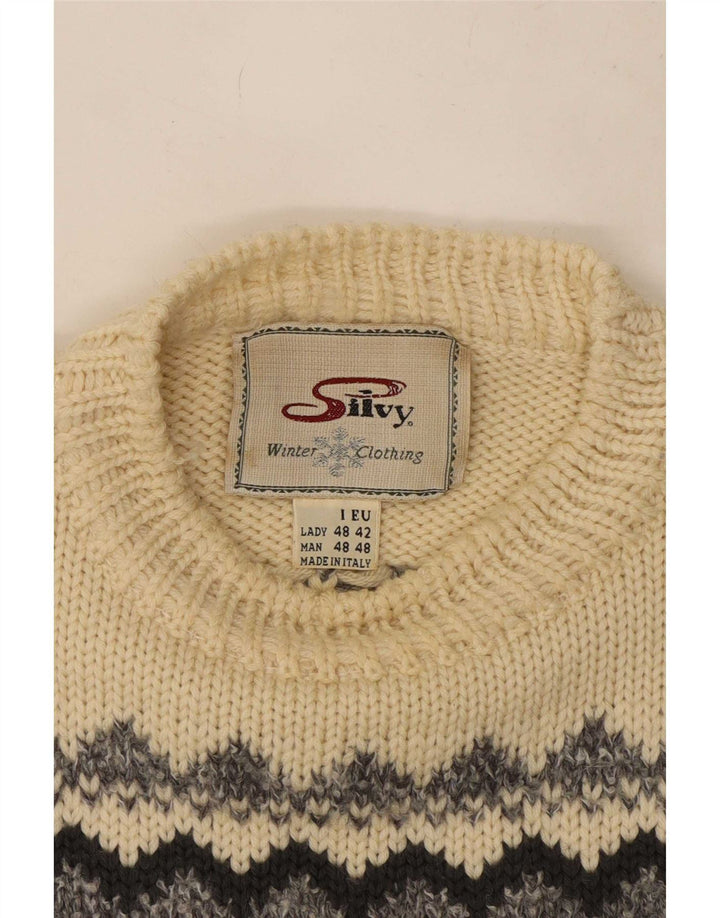 Silvy Jersey de cuello redondo para hombre IT 48 Medium Multicolor Fair Isle