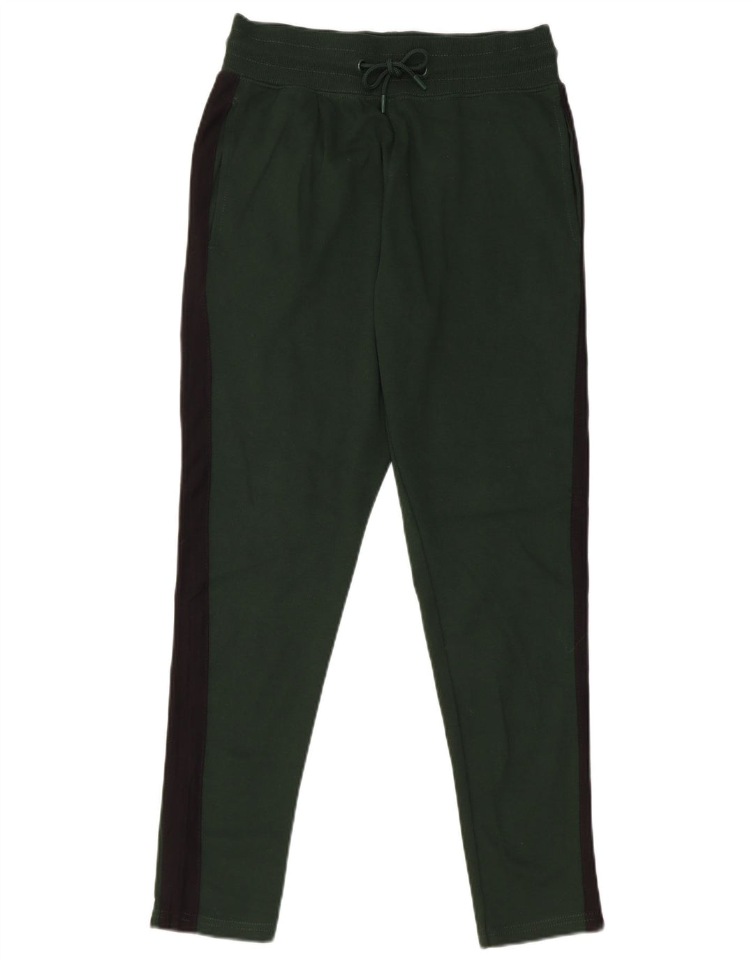 Zara Hombre Pantalones De Chándal Pequeño Algodón Color Block Verde