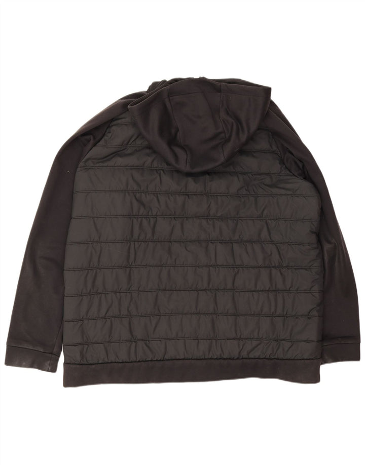 Nike Chaqueta acolchada con capucha para hombre UK 44 2XL Poliéster negro