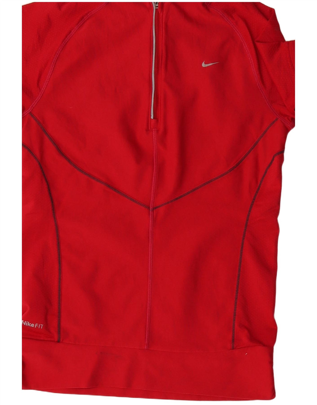 Nike Fit Dry - Chándal de manga corta para mujer, talla S, color rojo