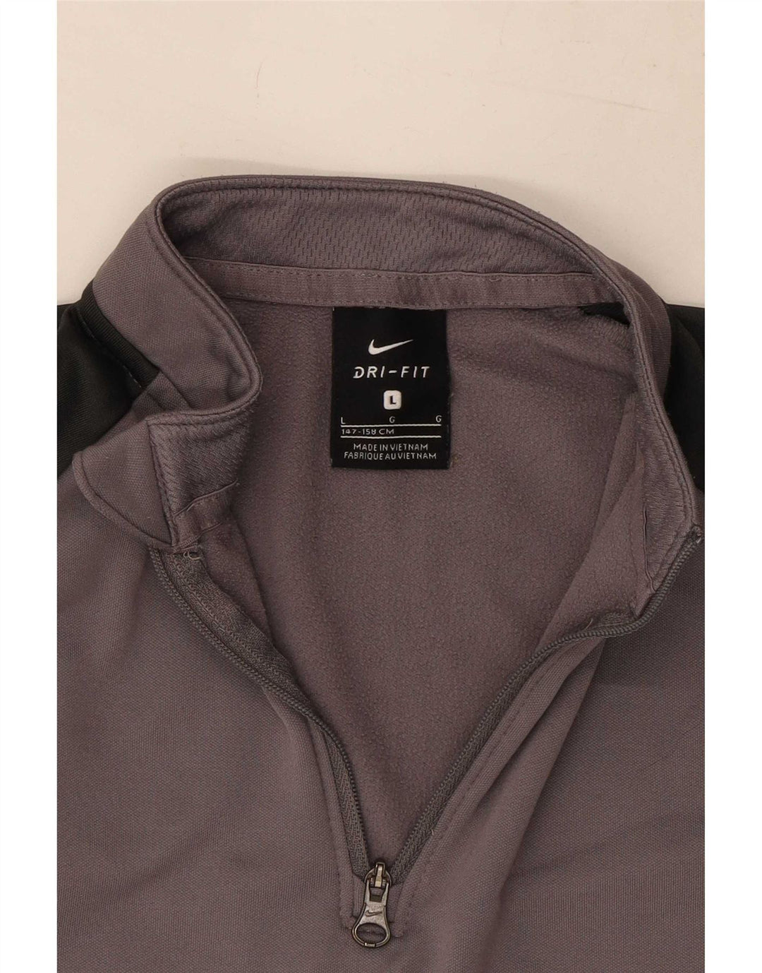 Nike Dri Fit Graphic Pullover Chándal para niños 12-13 años Grande Gris