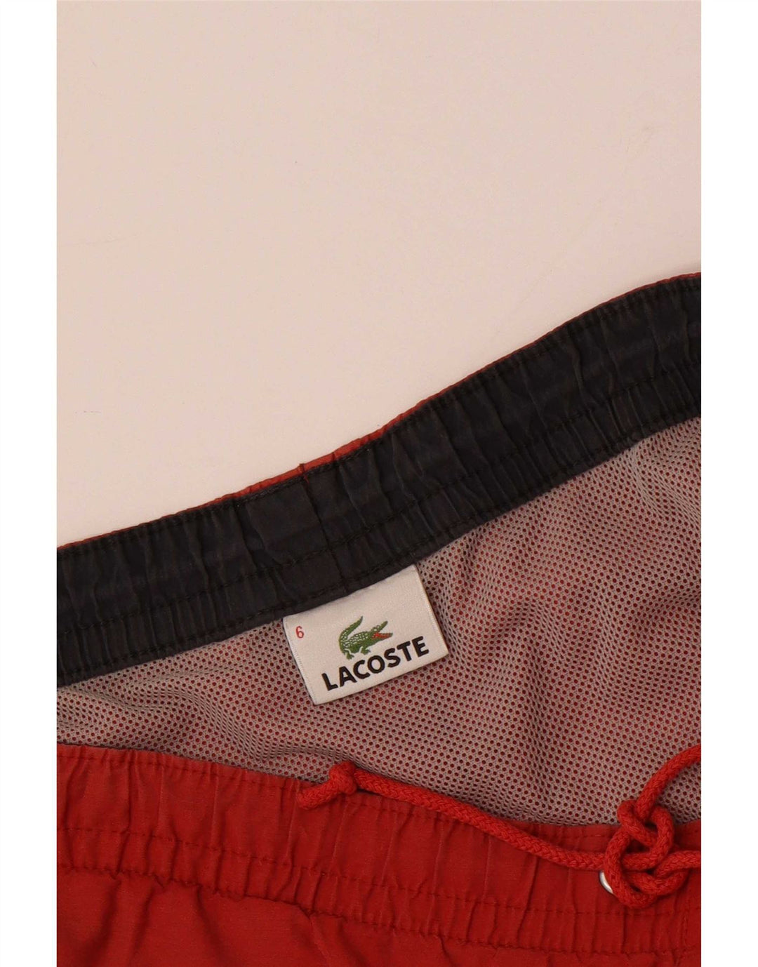 Bañador Lacoste Hombre Talla 6 XL Rojo