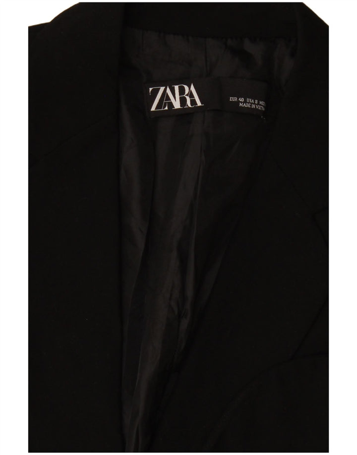 Zara Mujer Chaqueta Blazer De 1 Botón EU 40 Mediano Negro