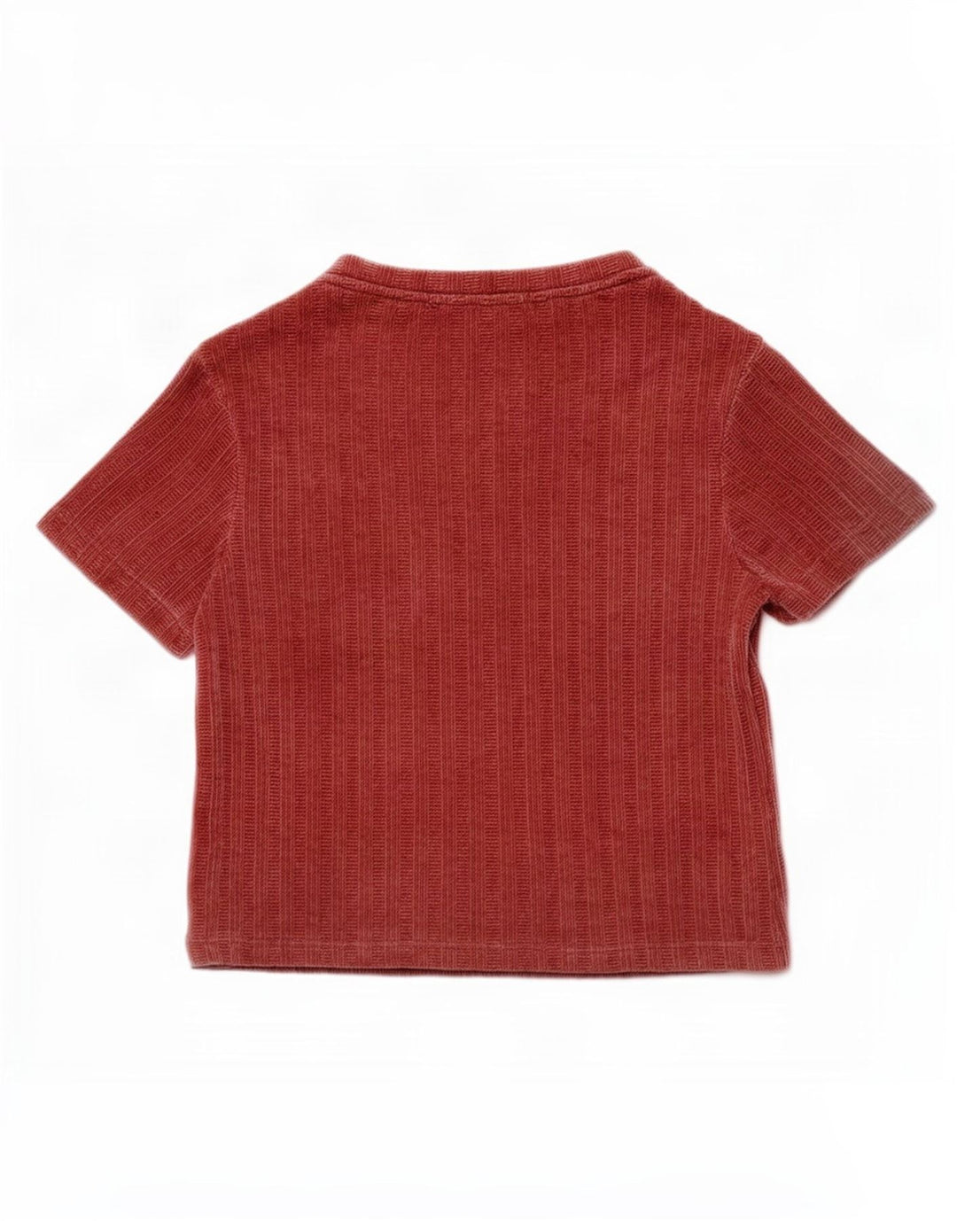 Zara Blusa De Terciopelo Para Mujer Top UK 10 Small Poliéster Rojo