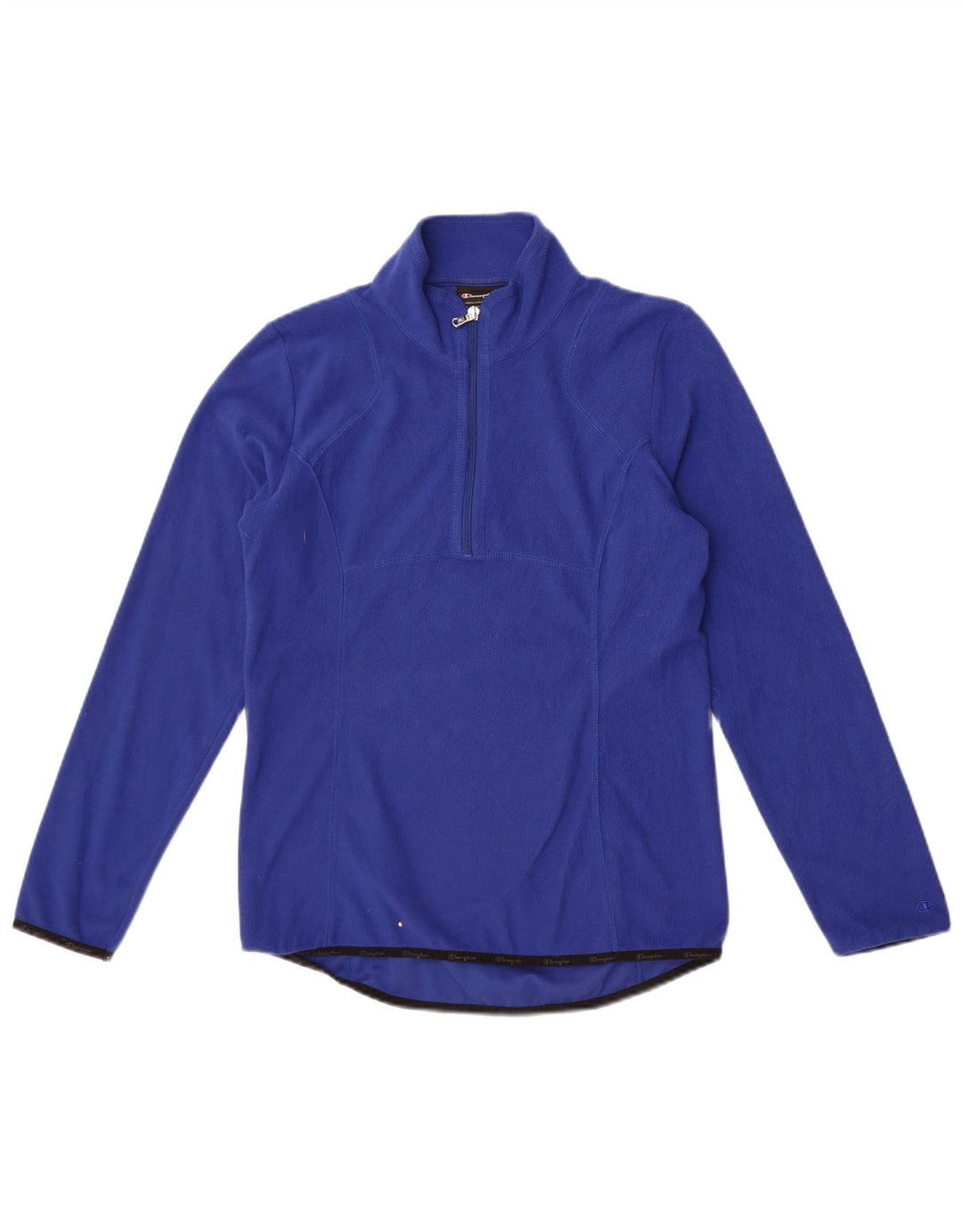 Champion Jersey de forro polar con cuello y cremallera para mujer UK 12 Azul medio