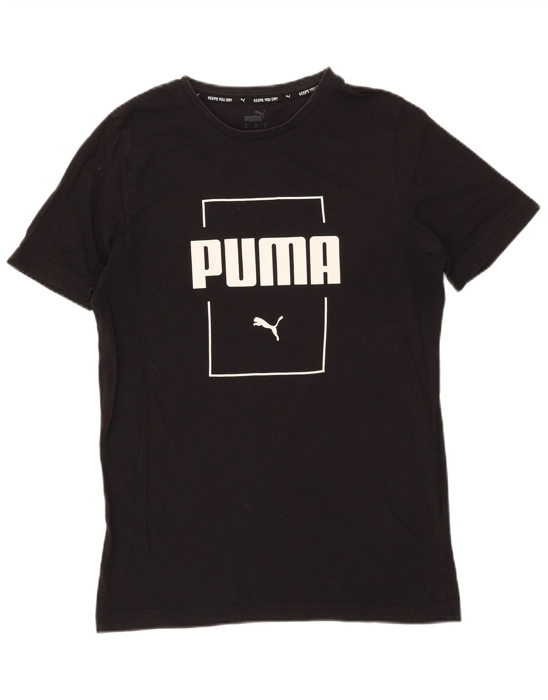 Puma - Camiseta gráfica para hombre, talla pequeña, color negro
