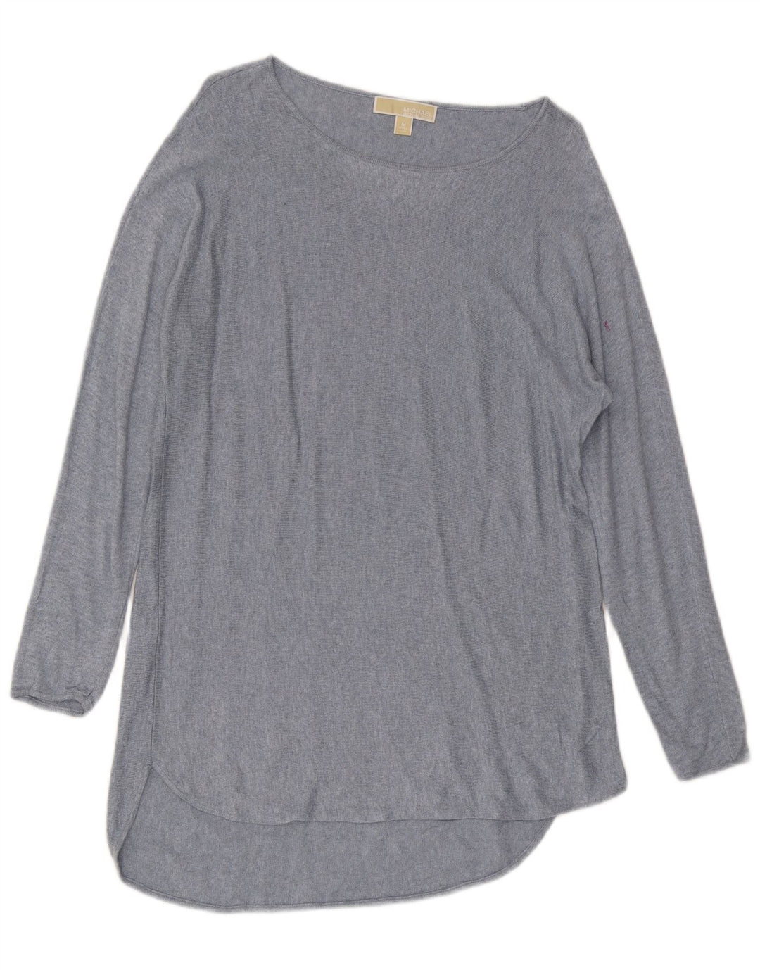 MICHAEL KORS Suéter tipo jersey con cuello barco para mujer UK 40 Azul medio