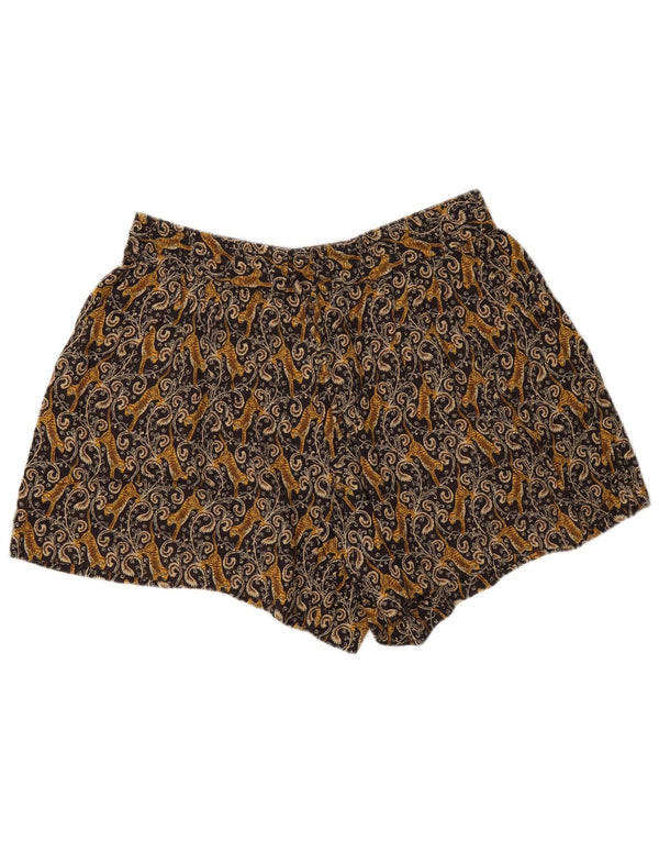 Pantalones cortos informales con estampado para mujer de Fat Face UK 40 Large W33 Brown Paisley