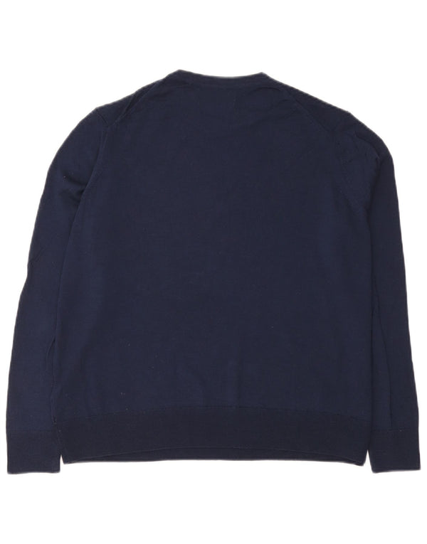 Marks & Spencer Jersey de Cuello Redondo para Mujer UK 46 Grande Azul Marino