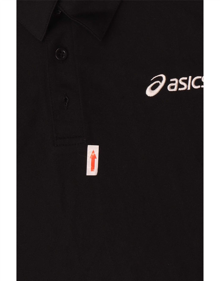 Polo Asics Niño 13-14 Años Negro Poliéster